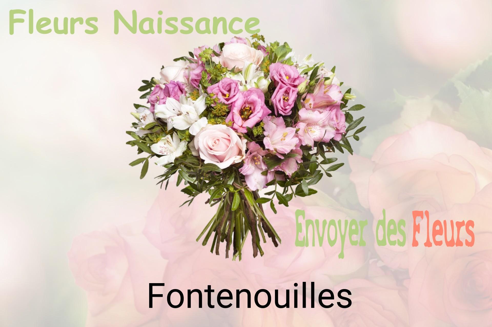 Bouquet de fleurs de naissance livré à Fontenouilles